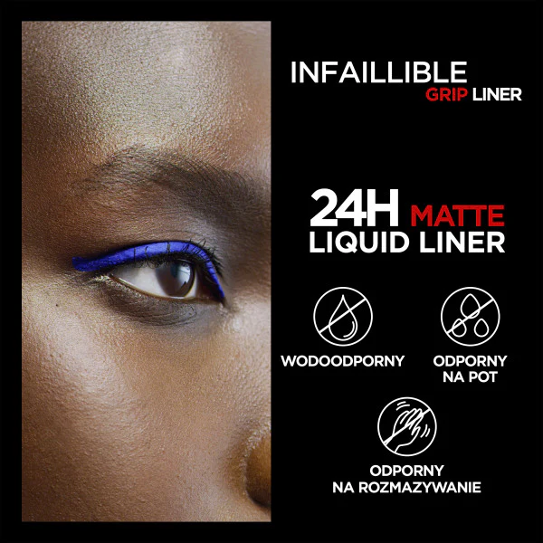 Infaillible Grip 24H Matte Liquid Liner matowy eyeliner w płynie 1szt. - Image 5