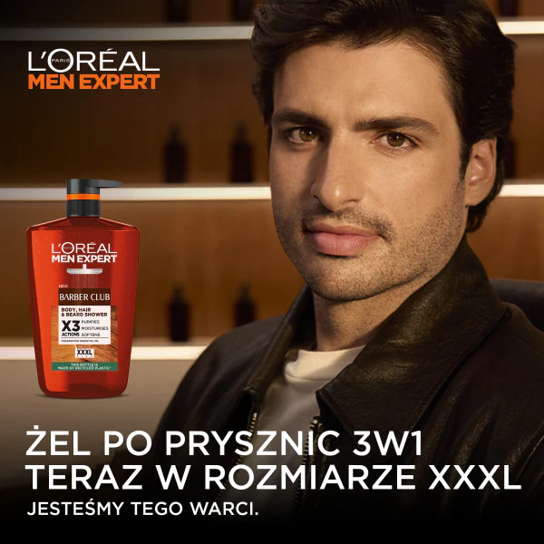 Men Expert Barber Club 3w1 żel do mycia ciała włosów i brody 1000ml - Image 6