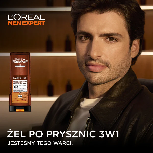 Men Expert Barber Club 3w1 żel do mycia ciała włosów i brody 400ml - Image 5