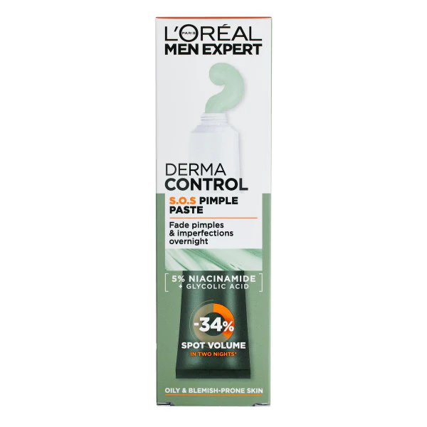 Men Expert Derma Control punktowa pasta na niedoskonałości 45ml - Image 2