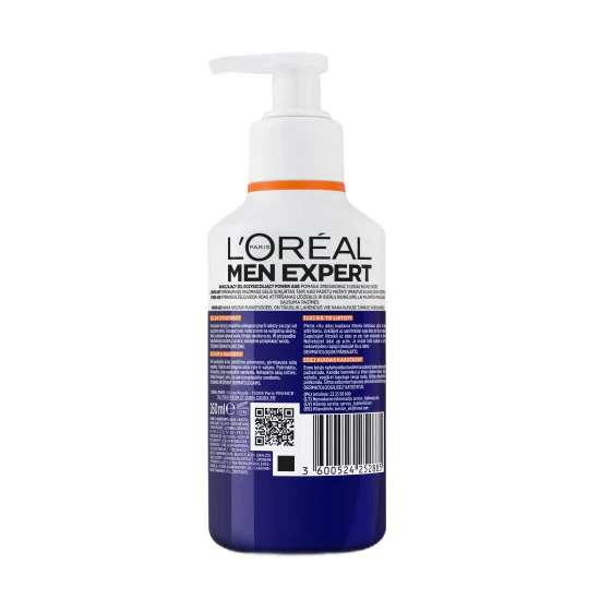 Men Expert Power Age nawilżający żel oczyszczający do skóry normalnej i suchej 260ml - Image 2