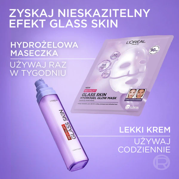 Revitalift Filler Glass Skin lekki krem do twarzy 50ml - Image 6