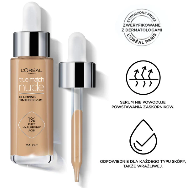 True Match Nude skoncentrowane serum w podkładzie 30ml - Image 21