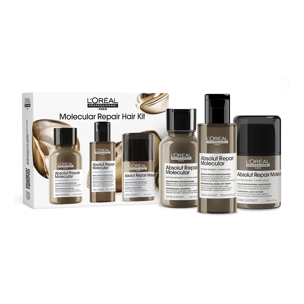 Serie Expert Absolut Repair Molecular zestaw szampon 100ml + serum 75ml + krem 50ml