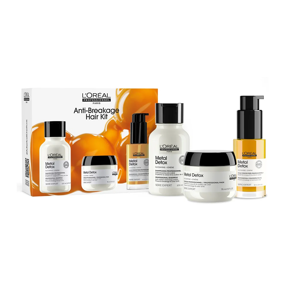 Serie Expert Metal Detox zestaw szampon 100ml + maska 75ml + olejek 30ml