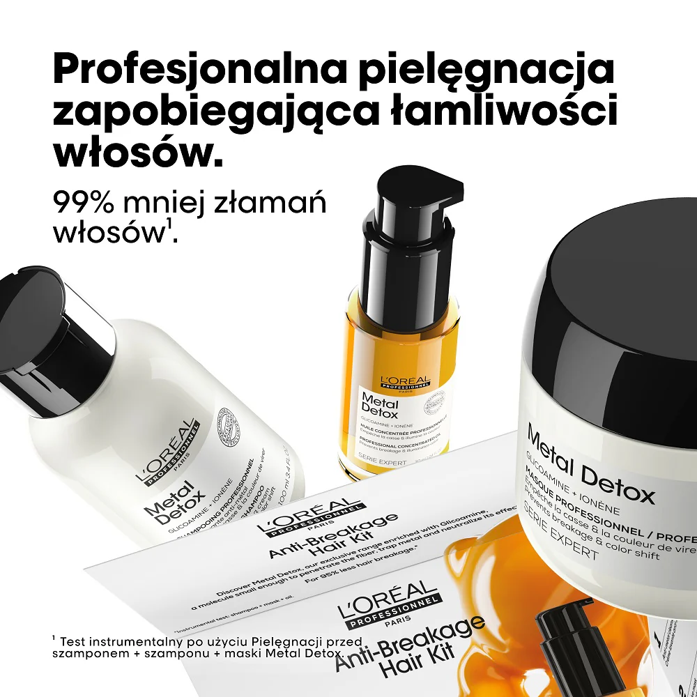Serie Expert Metal Detox zestaw szampon 100ml + maska 75ml + olejek 30ml - Image 3
