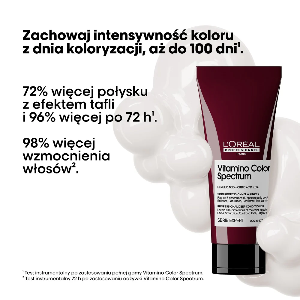 Serie Expert Vitamino Color Spectrum intensywnie nawilżająca odżywka do włosów 200ml - Image 3