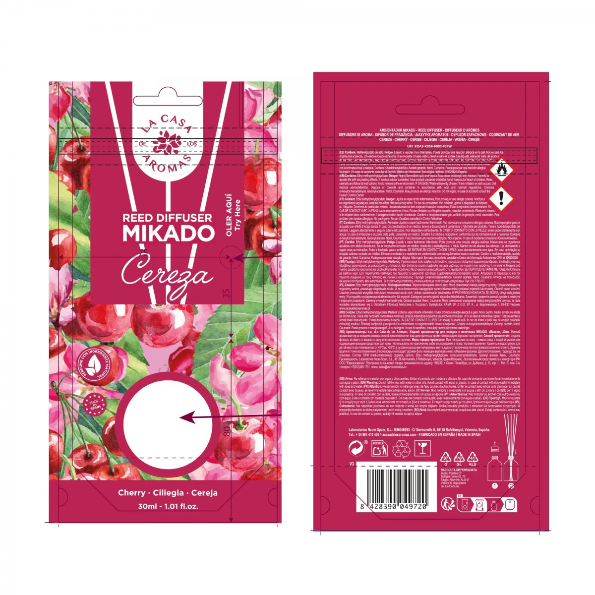 Mikado patyczki zapachowe Wiśnia 30ml - Image 2