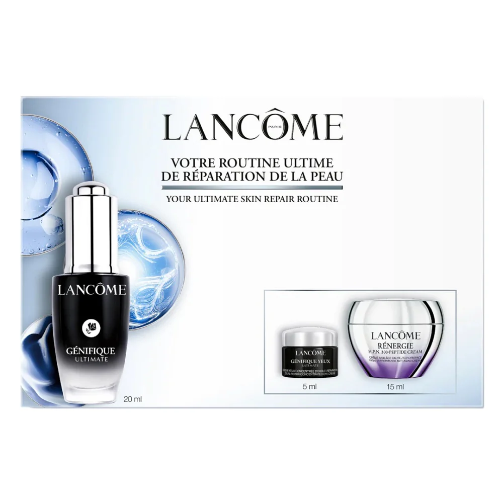 Genifique Ultimate zestaw serum do twarzy 20ml + krem pod oczy 5ml + krem do twarzy 15ml