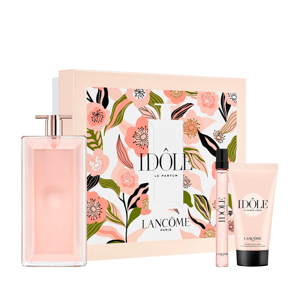 Idole zestaw woda perfumowana spray 100ml + woda perfumowana spray 10ml + krem do ciała 50ml