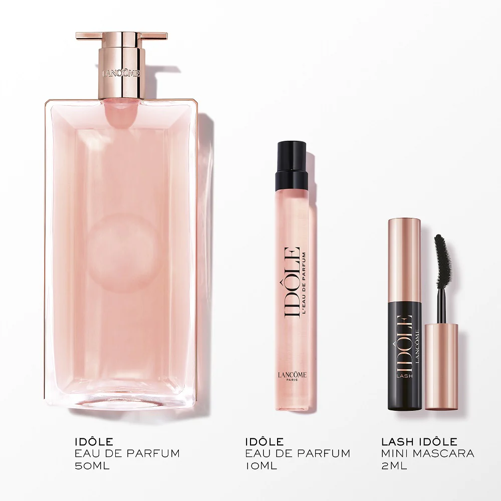 Idole zestaw woda perfumowana spray 50ml + woda perfumowana spray 10ml + mini tusz do rzęs 2ml - Image 3