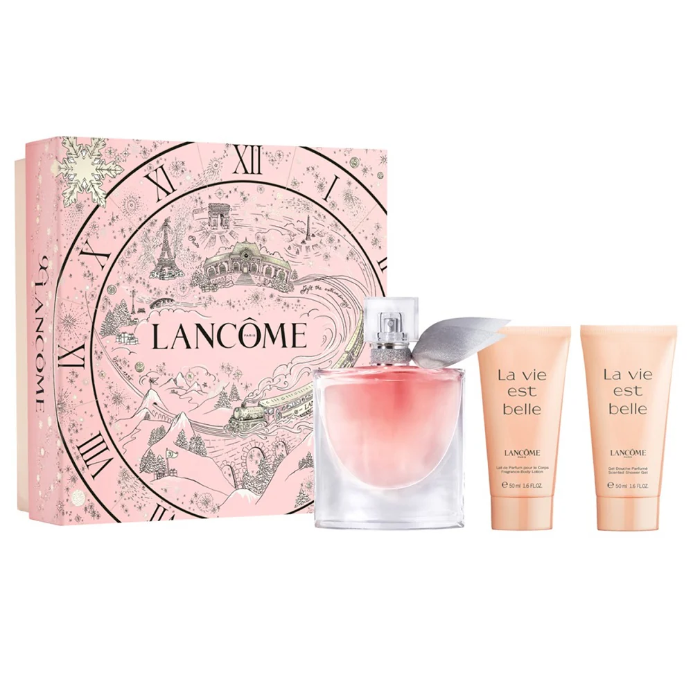 La Vie Est Belle zestaw woda perfumowana spray 50ml + balsam do ciała 50ml + żel pod prysznic 50ml