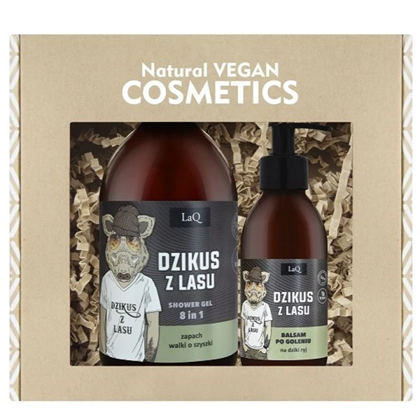 Dzikus z Lasu zestaw żel pod prysznic 500ml + balsam po goleniu 150ml