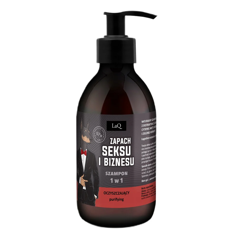 Oczyszczający szampon dla facetów 1w1 Doberman 300ml