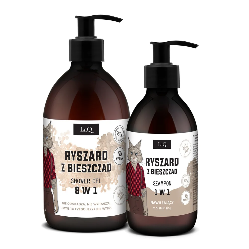 Ryszard z Bieszczad zestaw żel pod prysznic 500ml + szampon 300ml - Image 2