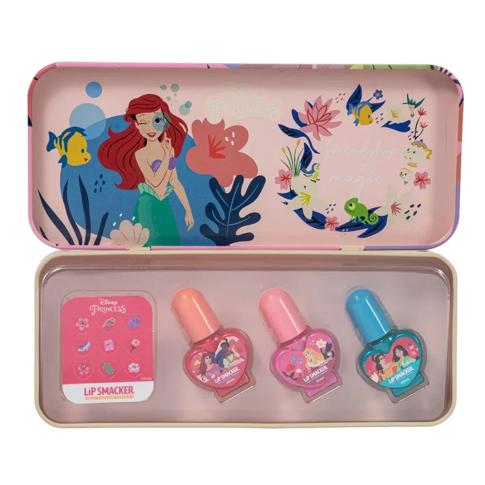 Disney Princess Nail Polish Tin zestaw do manicure dla dzieci