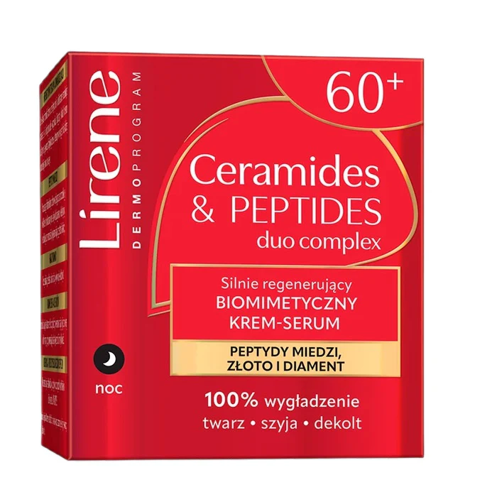 Ceramides & Peptides silnie regenerujący biomimetyczny krem-serum na noc 60+ 50ml