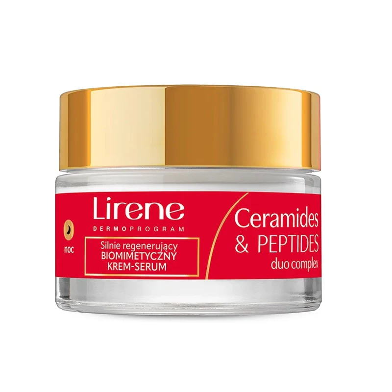 Ceramides & Peptides silnie regenerujący biomimetyczny krem-serum na noc 60+ 50ml - Image 2