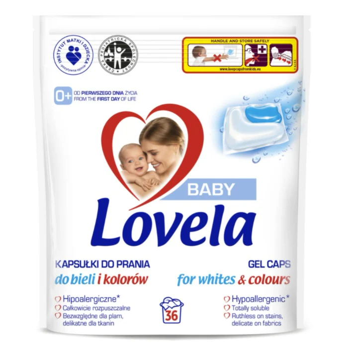Baby hipoalergiczne kapsułki do prania do bieli i kolorów 36szt.