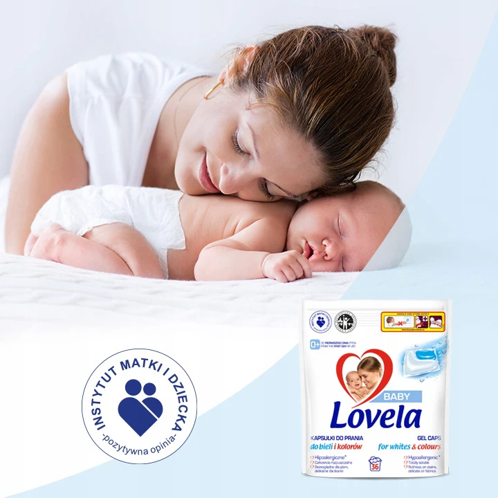 Baby hipoalergiczne kapsułki do prania do bieli i kolorów 36szt. - Image 2