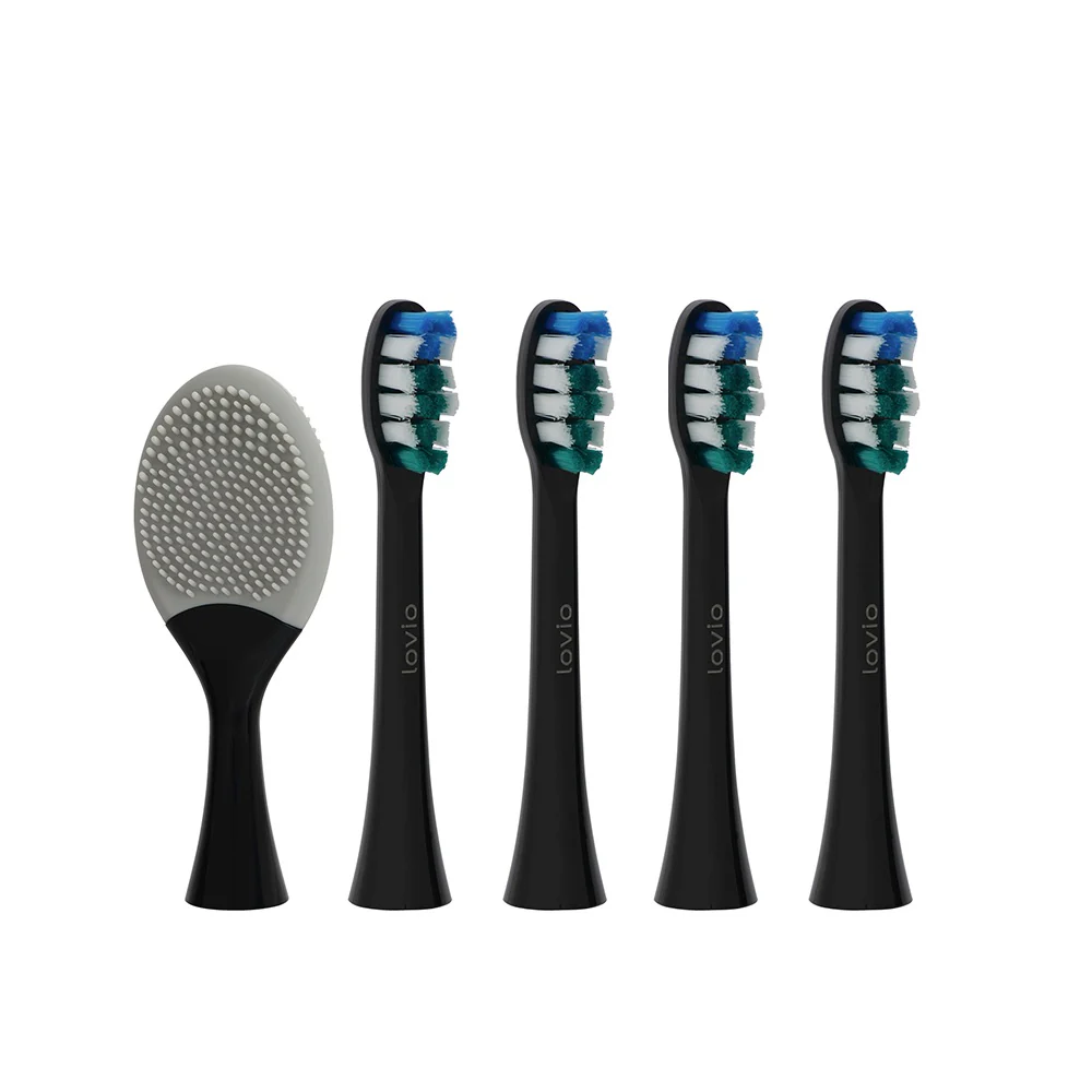 SonicProtect PRO końcówki do szczoteczki miękkie Czarne LVTB124BK-HS 5szt