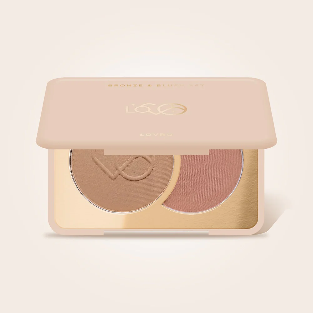 Bronze & Blush Set prasowany bronzer i róż do modelowania twarzy 5g - Image 7