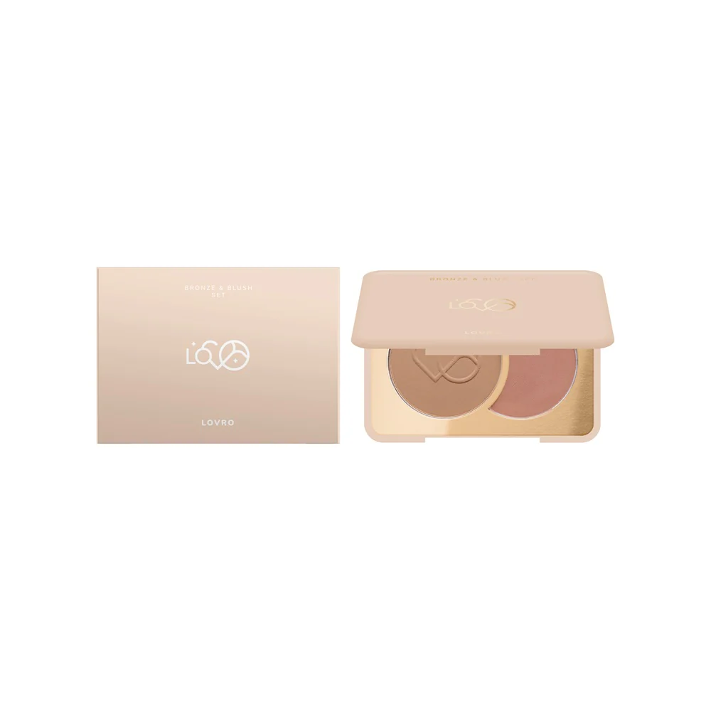 Bronze & Blush Set prasowany bronzer i róż do modelowania twarzy 5g - Image 9