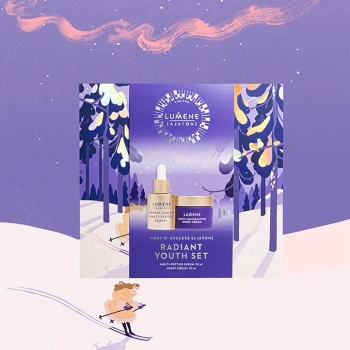 Nordic Ageless [Ajaton] Radiant Youth Set zestaw serum do twarzy 30ml + krem do twarzy 50ml - Image 2