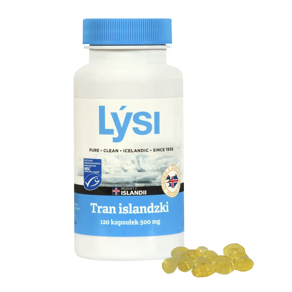 Tran islandzki 500mg suplement diety 120 kapsułek - Image 2