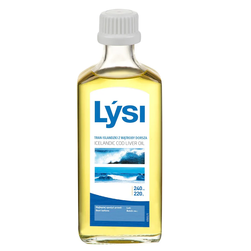 Tran islandzki naturalny 240ml