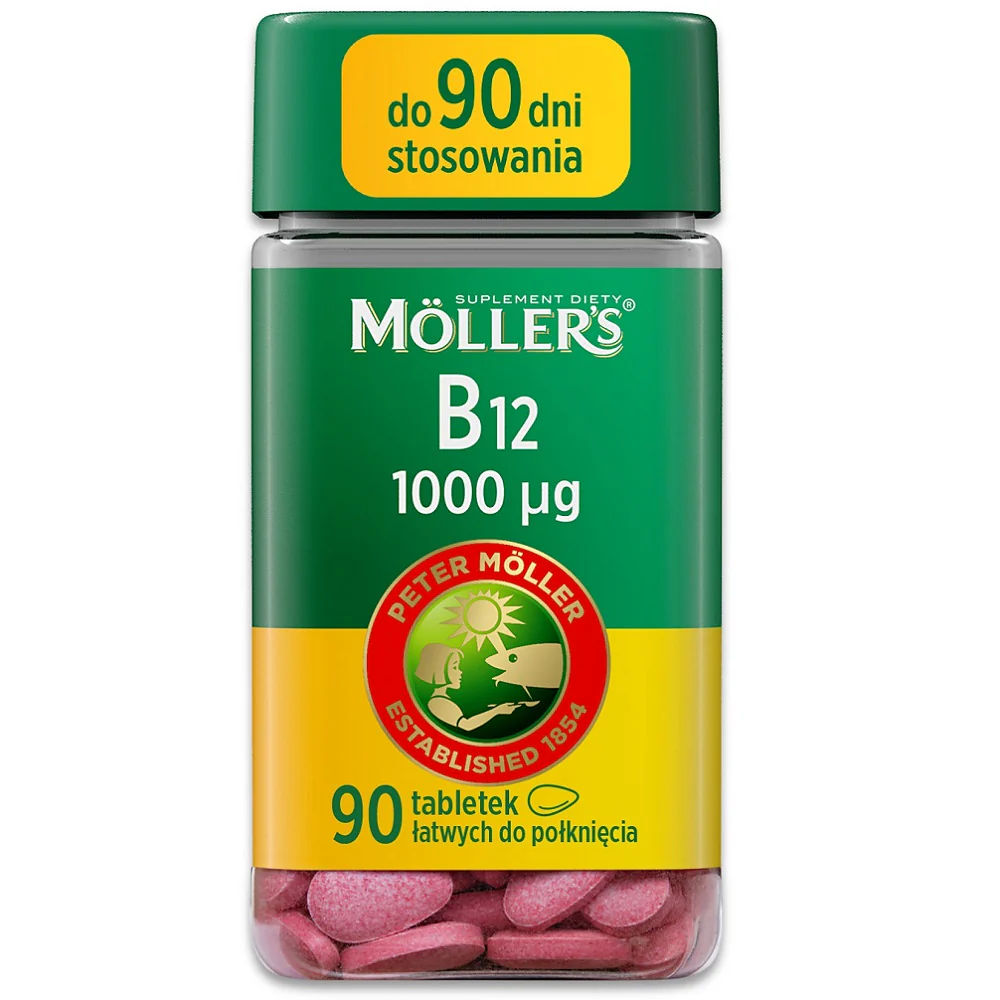B12 1000 µg suplement diety 90 tabletek