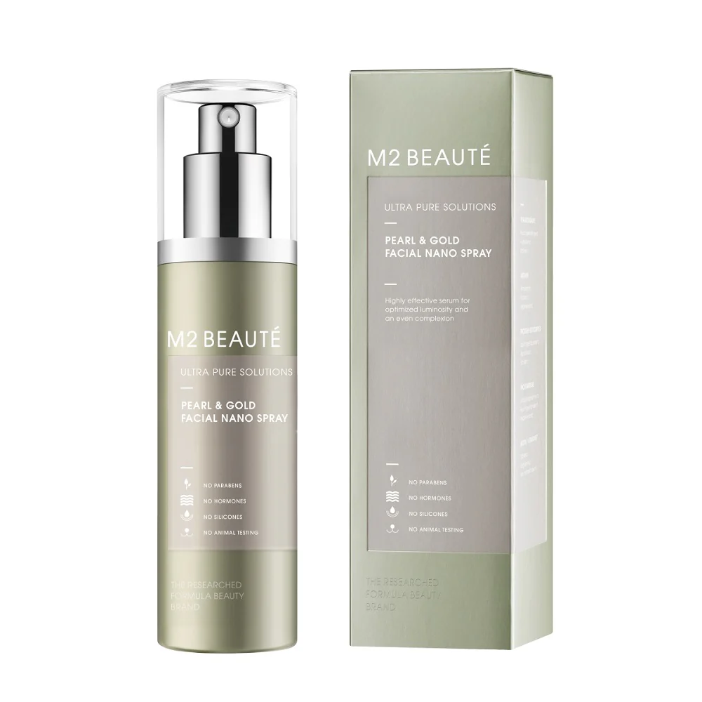 Pearl & Gold Facial Nano Spray rozświetlające serum do twarzy w sprayu 75ml - Image 2