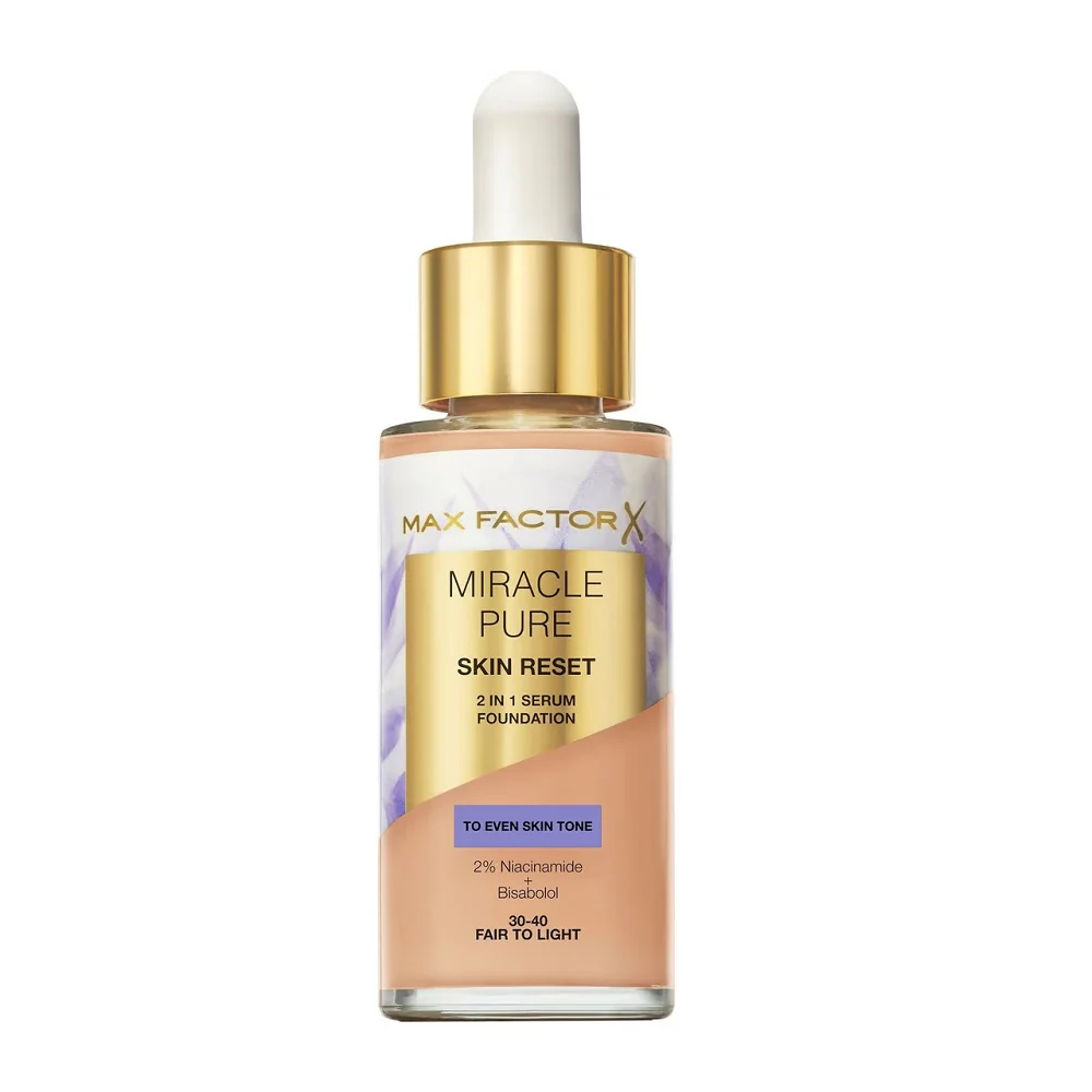 Miracle Pure 2w1 Skin Reset pielęgnujący podkład z serum o wegańskiej formule 30ml - Image 16