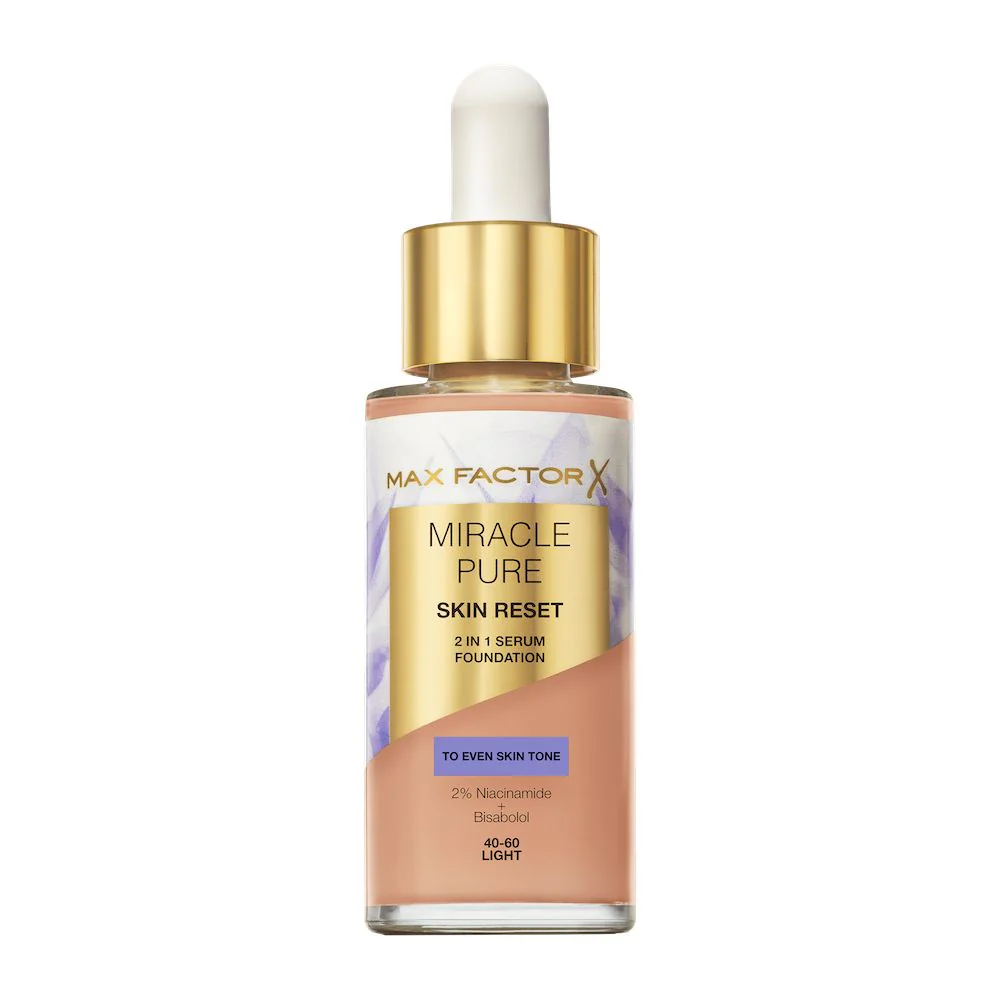 Miracle Pure 2w1 Skin Reset pielęgnujący podkład z serum o wegańskiej formule 30ml - Image 17