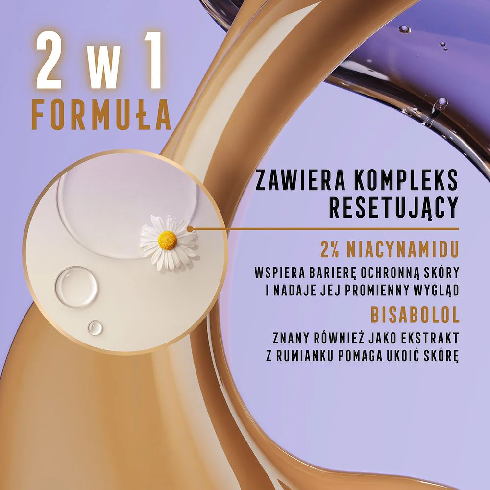 Miracle Pure 2w1 Skin Reset pielęgnujący podkład z serum o wegańskiej formule 30ml - Image 7