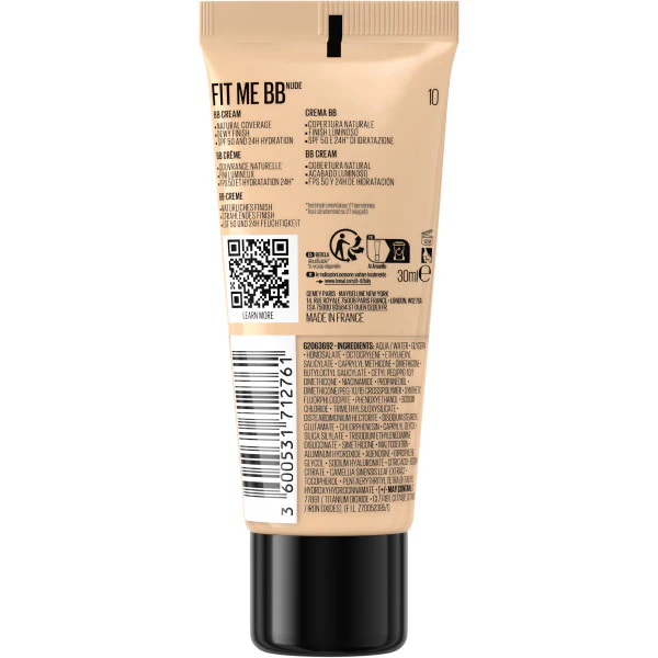 Fit Me BB Nude krem BB do twarzy 30ml - Image 3