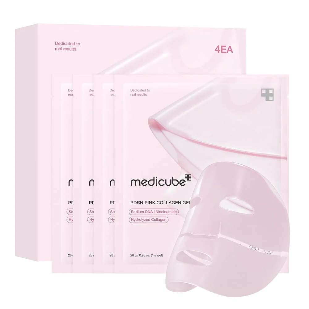 PDRN Pink Collagen Gel Mask kolagenowa maska do twarzy 4x28g
