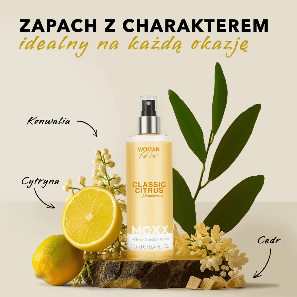 Woman Classic Citrus & Sandalwood perfumowana mgiełka do ciała 250ml - Image 6