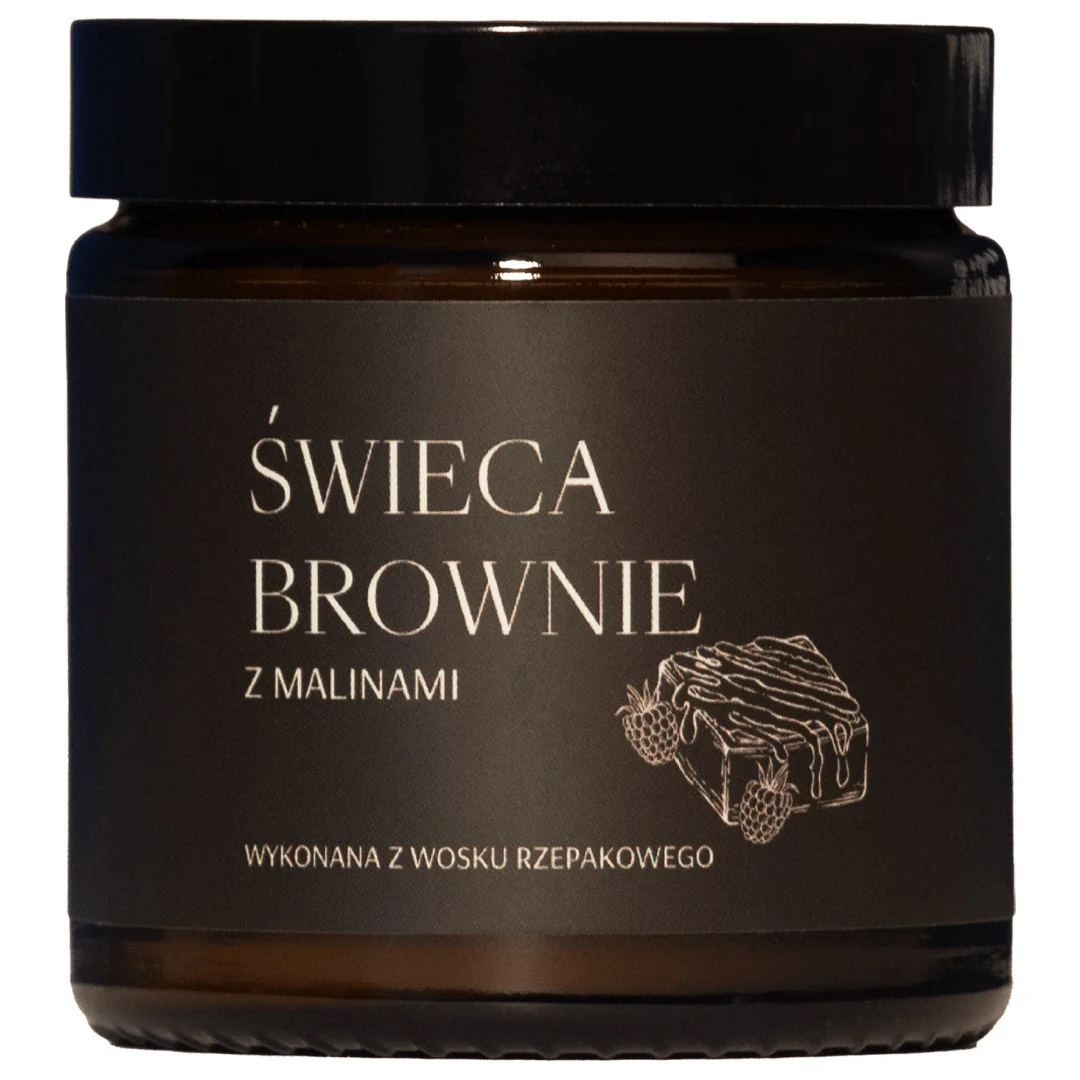 Świeca Brownie z malinami 120ml