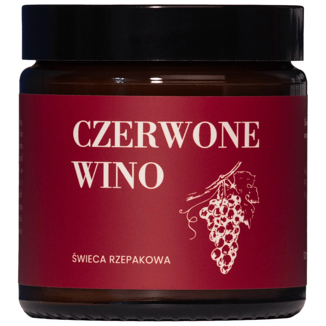 Świeca rzepakowa Czerwone Wino 120ml