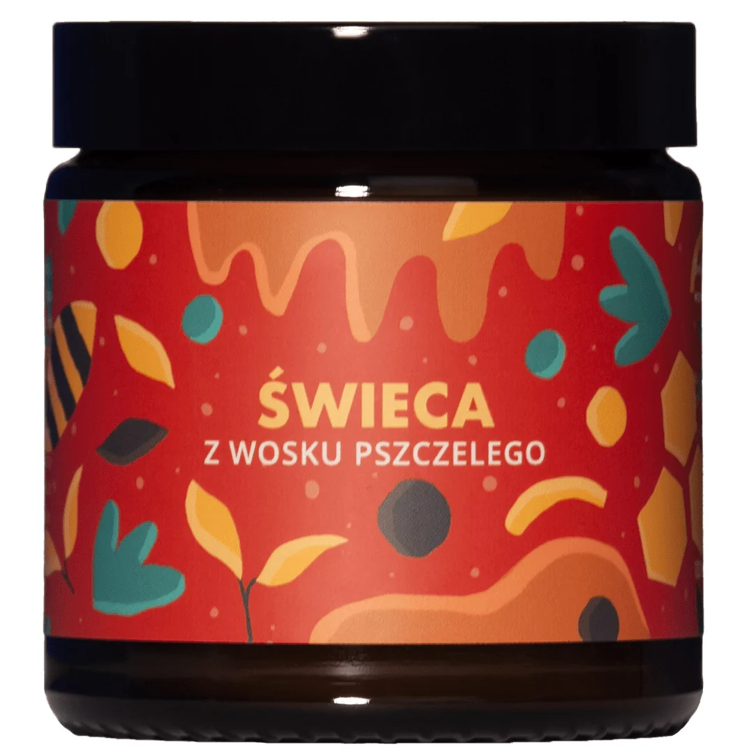 Świeca z wosku pszczelego 120ml