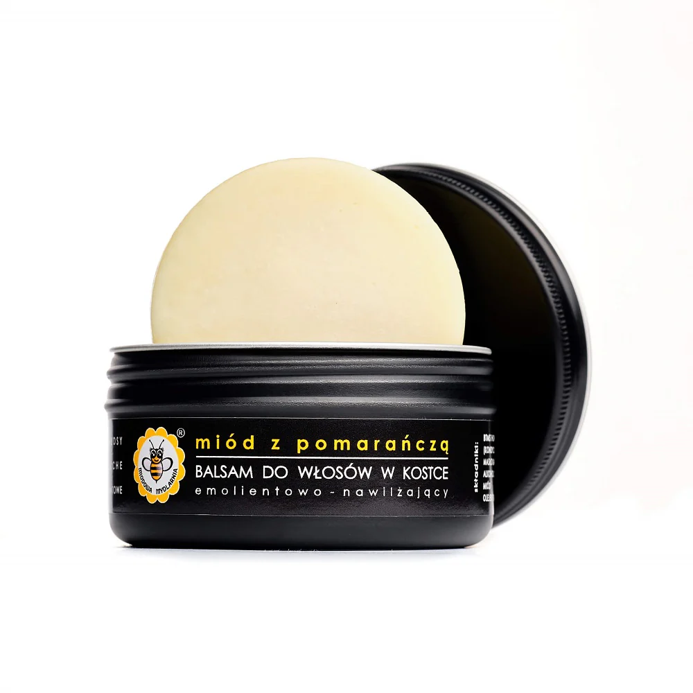Balsam do włosów w kostce Miód z Pomarańczą 65g - Image 2