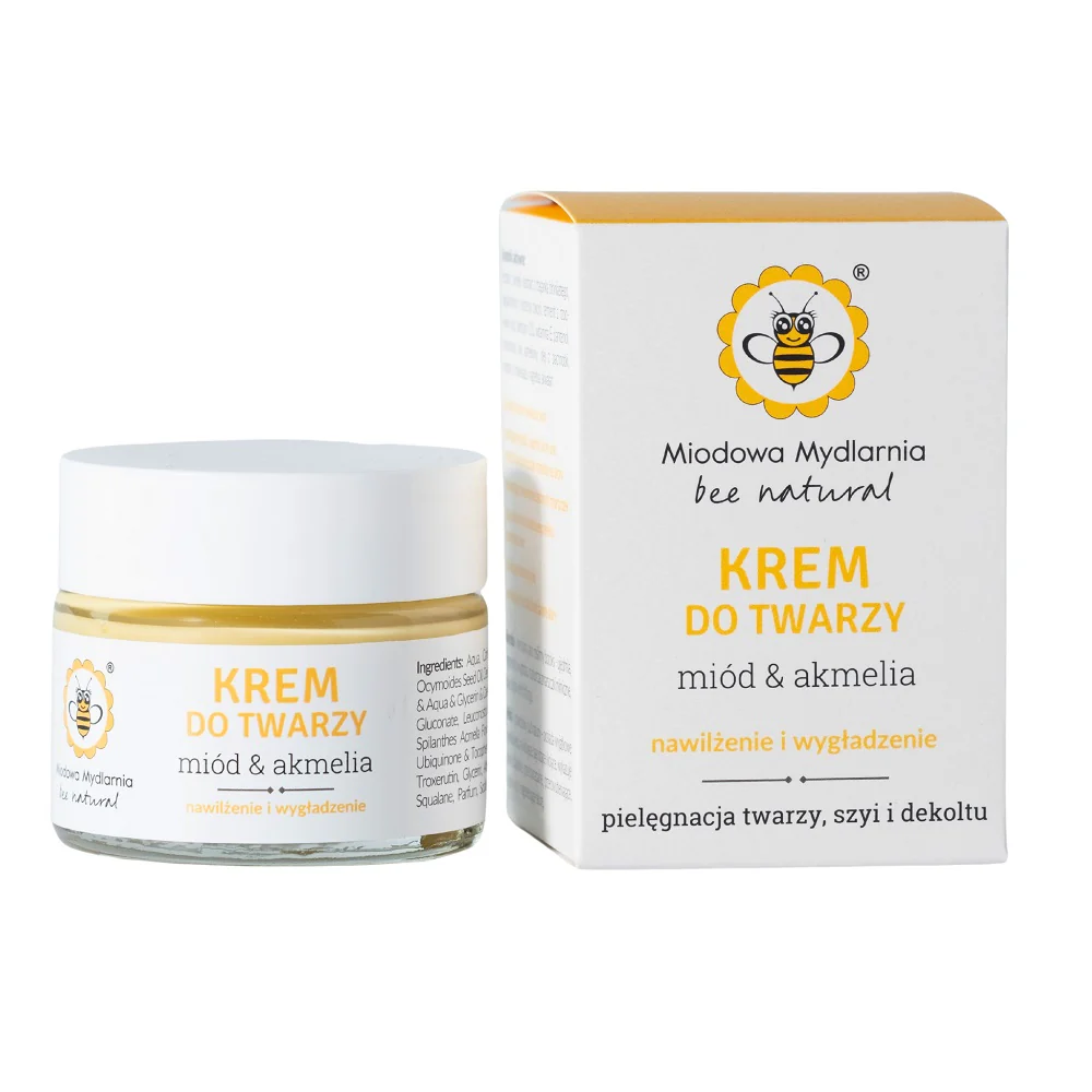 Krem do twarzy Miód i Akmelia 50ml - Image 4