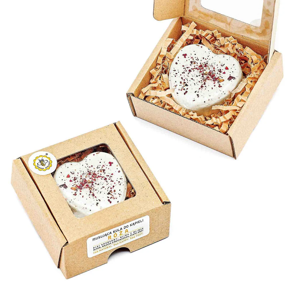 Musująca kula do kąpieli Róża 80g - Image 3