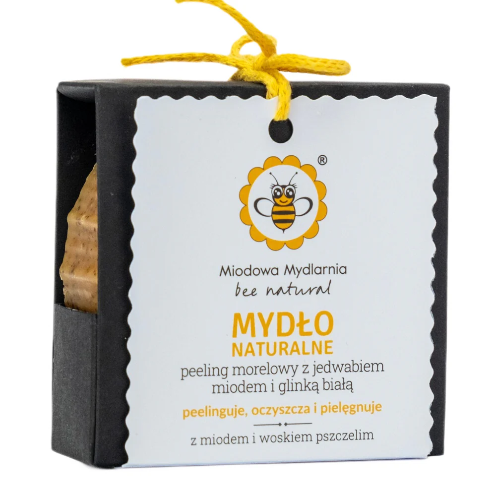 Mydło z woskiem pszczelim Peeling Morelowy 85g - Image 2