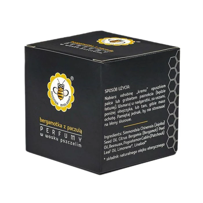 Perfumy w wosku pszczelim Bergamotka z Paczulą 15g - Image 2
