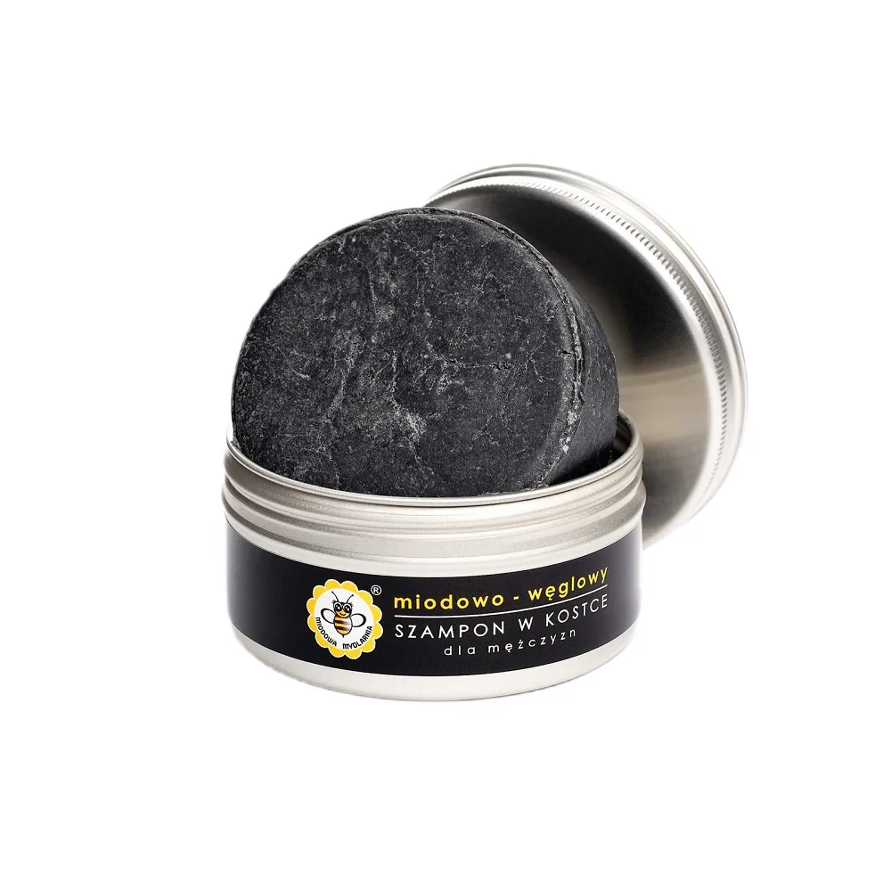 Szampon w kostce Miodowo-Węglowy 70g - Image 4