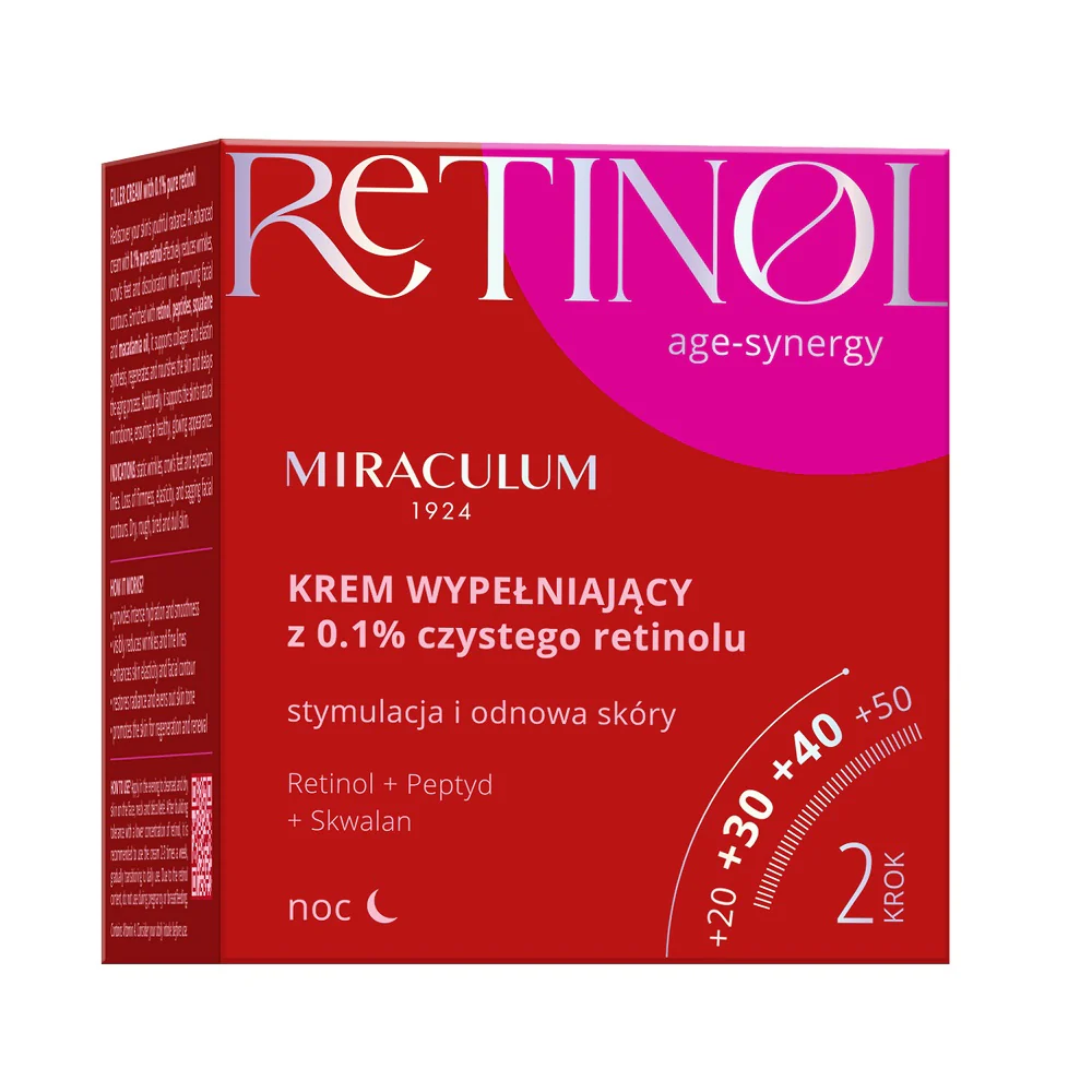 Age-Synergy Retinol krem wypełniający na noc z 0.1% czystego retinolu 50ml - Image 2