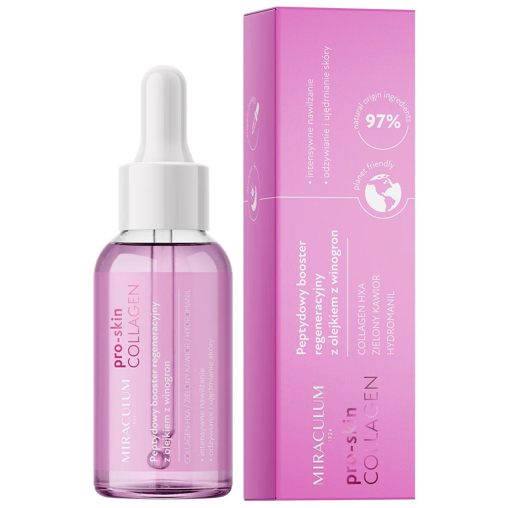 Pro-Skin Collagen peptydowy booster regeneracyjny z olejkiem z winogron 30ml - Image 2
