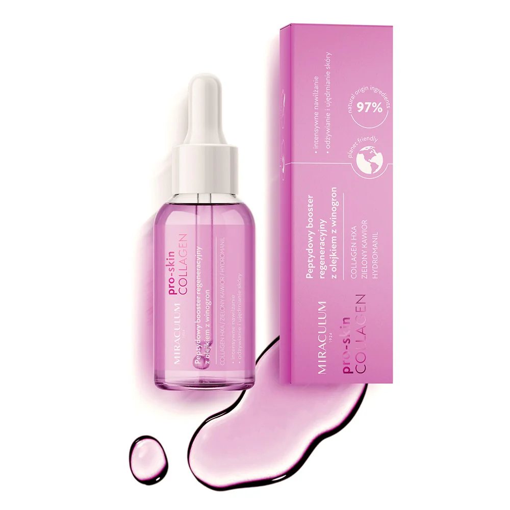 Pro-Skin Collagen peptydowy booster regeneracyjny z olejkiem z winogron 30ml - Image 5